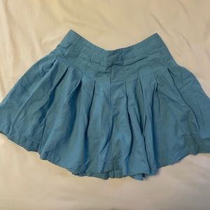 Blue Linen Skirt
